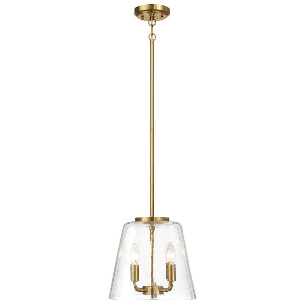 1-Light Gold Swag, Shaded, Candle Pendant Light with Clear Glass Shade, No Bulbs Included price history on PriceWatchPro