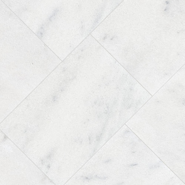 MSI Sierra White 3 cm. x 16 in. x 24 in. Sandblast Marble