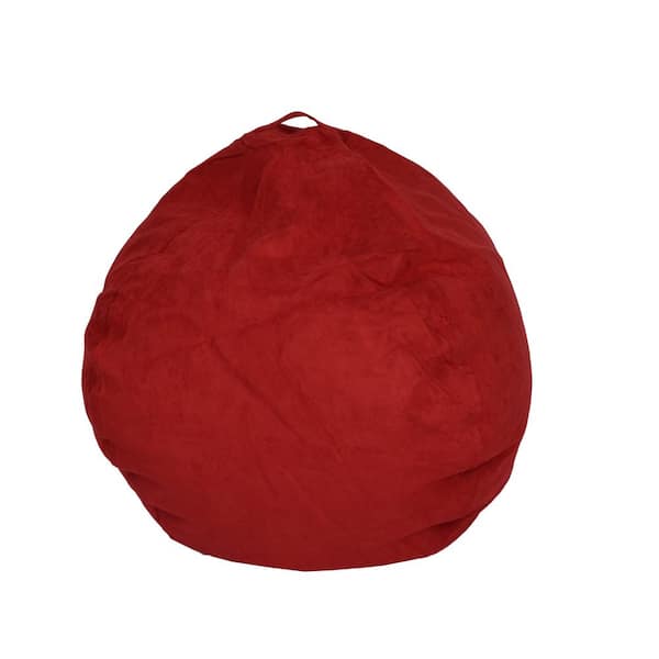 Unbranded Red Microsuede Bean Bag