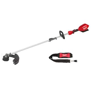 M18 FUEL 18V Lithium-Ion Cordless Brushless String Grass Trimmer w/ Attachment Capability & Replacement Should Strap