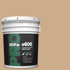 5 gal. #N280-4 Perfect Tan Semi-Gloss Exterior Paint