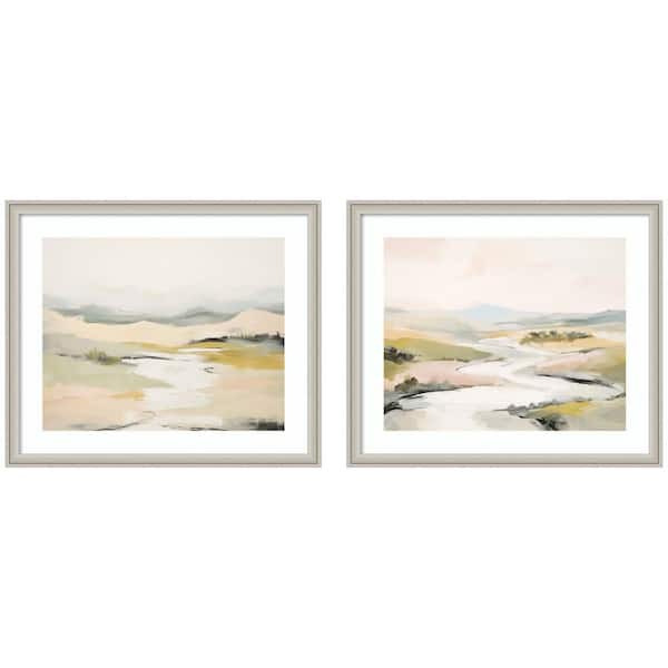 2-Piece Sylvie "Tranquil Landscape No 1 and No Two 2-Piece" by Amy Lighthall Framed Art Print Set 22 in. x 54 in.