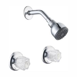 Aragon 2-Handle 1-Spray WaterSense Shower Faucet in Chrome (Valve Included)