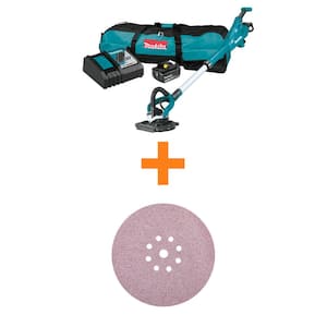 5.0 Ah 18V LXT Brushless 9 in. Drywall Sander Kit, AWS Capable with 9 in. Round Abrasive Disc, 80-Grit (25/Pack)