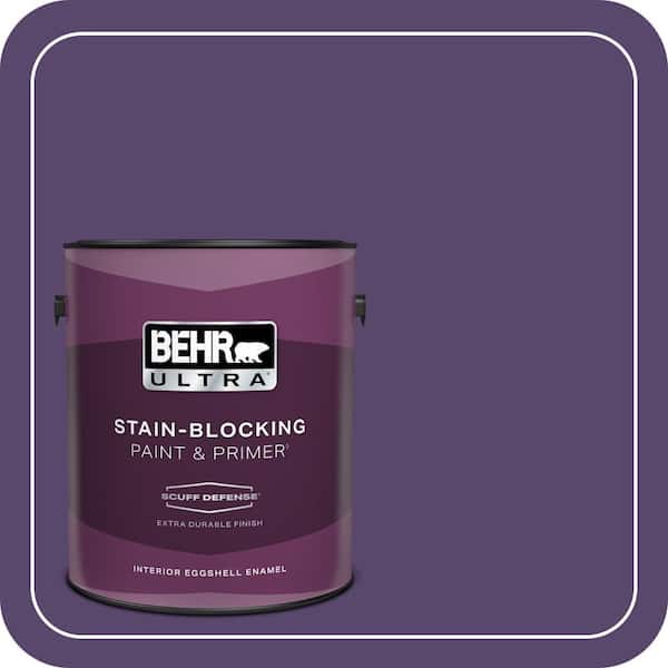BEHR ULTRA 1 gal. #P570-7 Proper Purple Extra Durable Eggshell Enamel Interior Paint & Primer