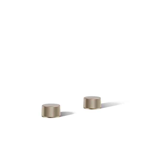 KOHLER Components Deck-Mount Bath Faucet Handles with Oyl Design in Vibrant Brushed Bronze