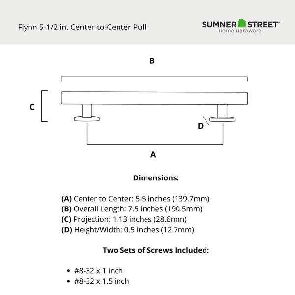 Flynn 5-1/2 in. Satin Nickel Drawer Pull Flynn 5-1/2 in. Satin Nickel Drawer Pull