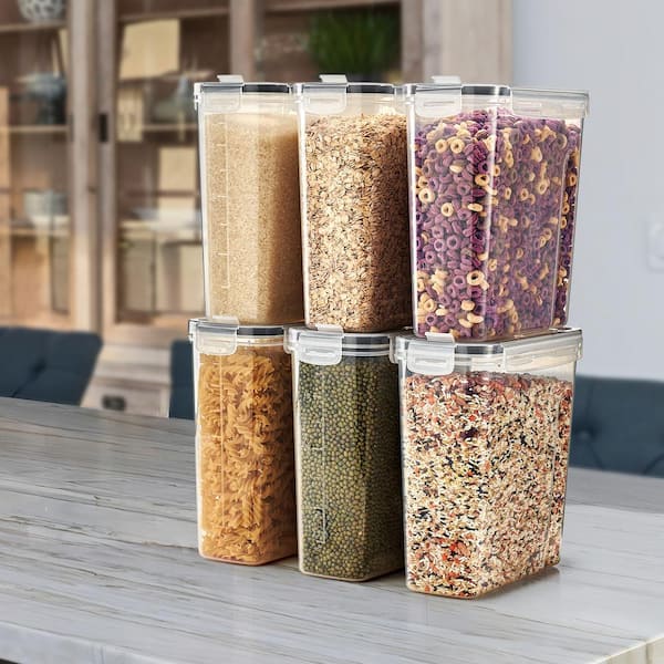 Sorbus Airtight Food Storage Dispensers for Beans, Pasta, Cereals