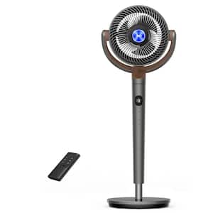 Fan for Bedroom, 120° Plus 120° Oscillating Floor Fan, DC Motor, 80 ft. Air Circulator for Whole Room, 8-Speeds, 40 in