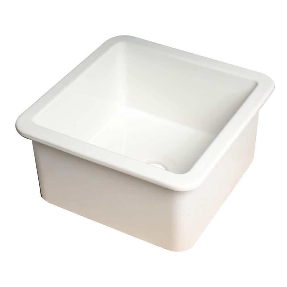 18'' L Undermount Single Bowl Fireclay Kitchen Sink