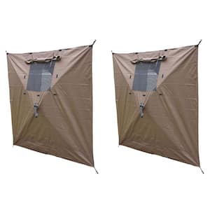 Quick-Set Screen Hub Tent Wind and Sun Panels, Accessory Only, Brown (2-Pack)