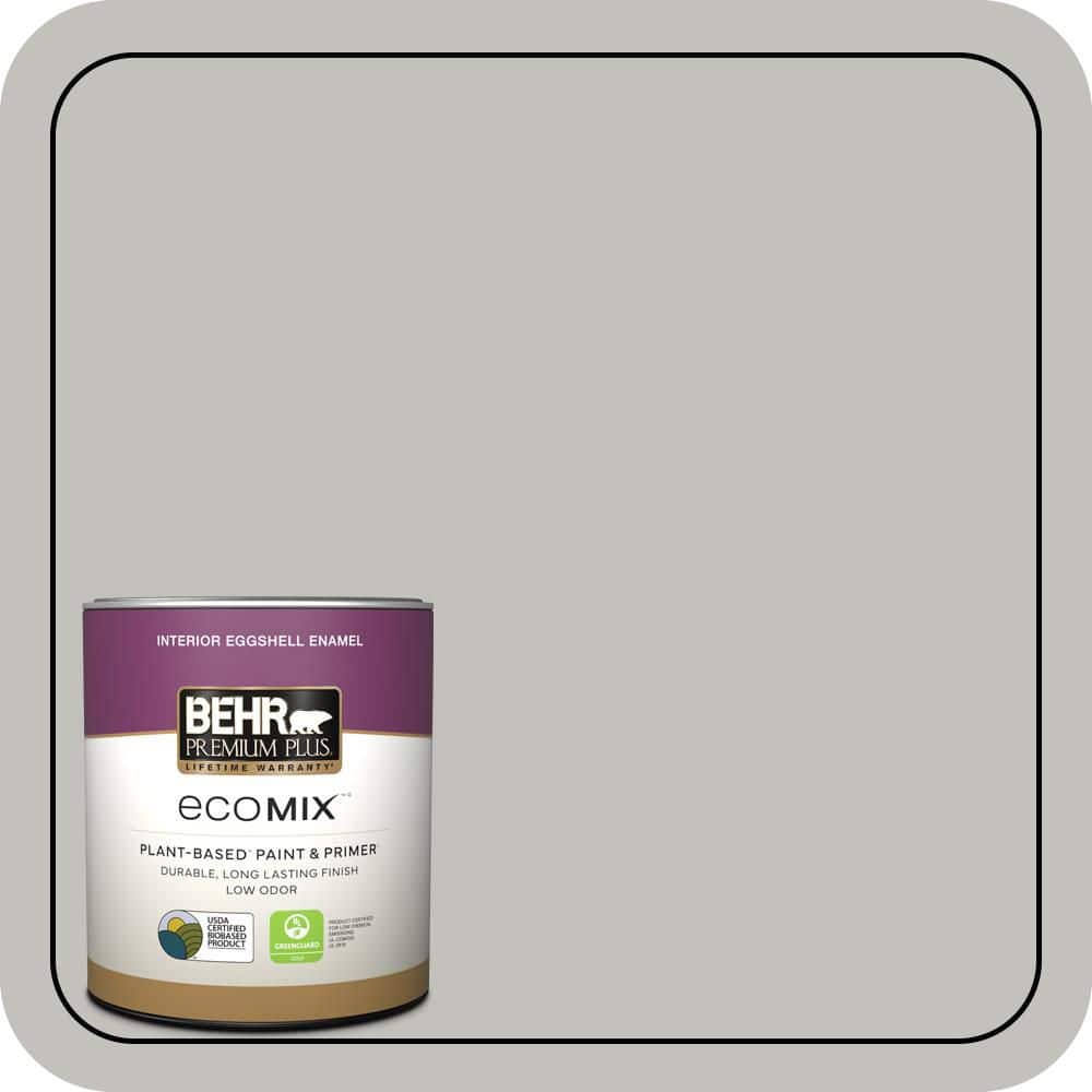 1 qt. #QE-50 Gull Gray Eggshell Enamel EcoMix Plant-Based Interior Paint & Primer price history on PriceWatchPro