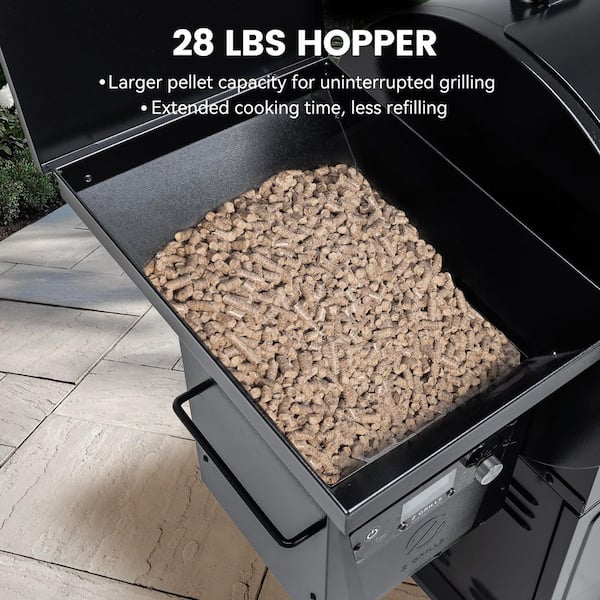 Z GRILLS 697 sq. in Pellet Grill in Black with Latest PID V2