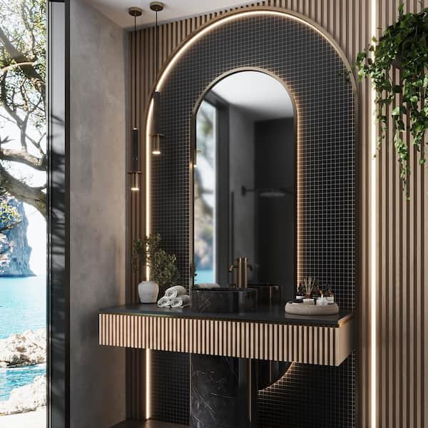 Black 11.8 in. x 11.8 in. 1x1 Matte Finished Glass Mosaic Tile (9.67 sq. ft./Case)