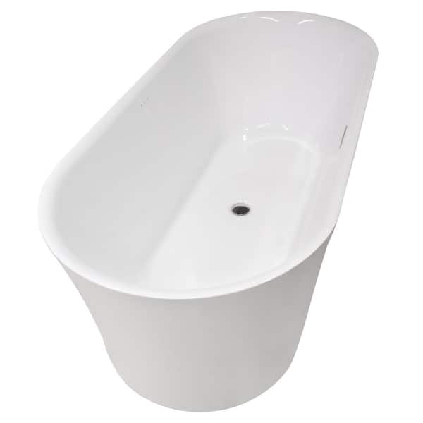 ANZZI Jericho Series 67 in. x 32 in. Flat Bottom Acrylic