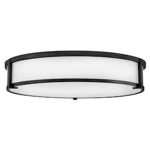 Lowell 24.0 in. 4-Light Black Flush Mount