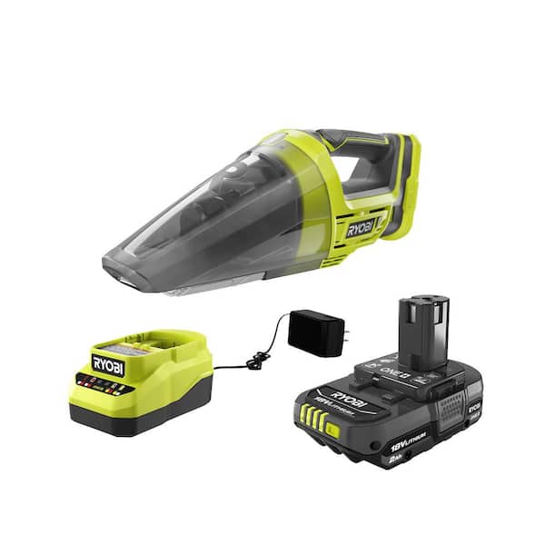 RYOBI ONE+ 18V Cordless Hand Vacuum with 2.0 Ah Battery and Charger