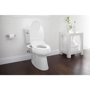 Purewash M250 Non-Electric Bidet Seat for Elongated Toilets in White