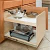 Slide-A-Shelf Made-to-Fit 6 in. to 12 in. Wide 3 Tier Adjustable Tower Cabinet Organizer, Full Extension, Poly-Finished Birch Wood