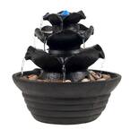 Indoor 3 Tier Cascading Water Fountain with LED Lights