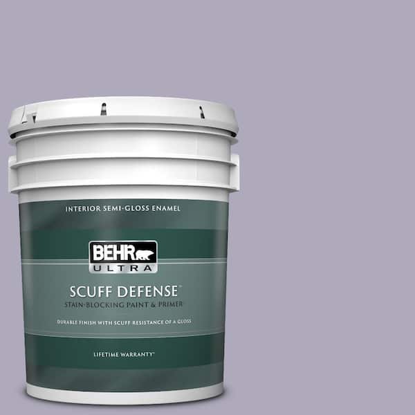 BEHR ULTRA 5 gal. #650E-3 Plum Blossom Extra Durable Semi-Gloss Enamel Interior Paint & Primer