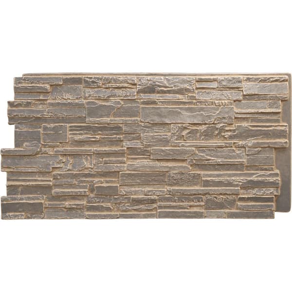 Ekena Millwork Cascade 48 5/8 in. x 1 1/4 in. Cannondale Stacked Stone ...