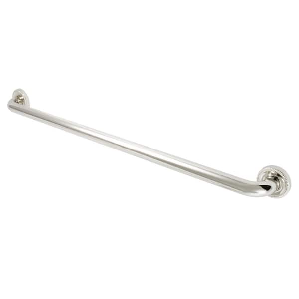 Kingston Brass Camelon 32 in. x 1-1/4 in. Grab Bar in Polished Nickel