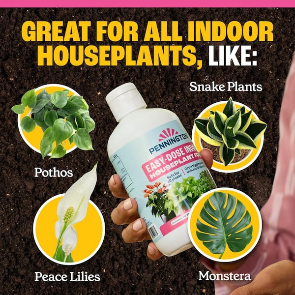 Pennington Easy-Dose Indoor Plant Food 2-3-2 Fertilizer, 16 oz Liquid