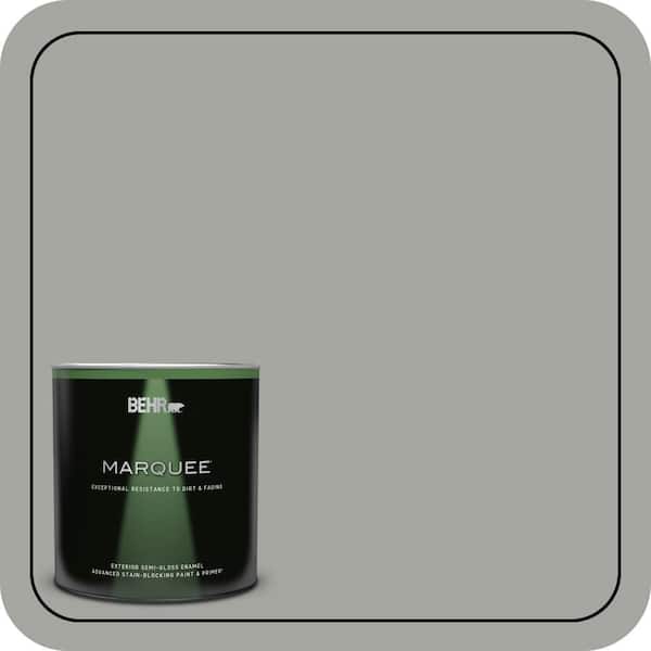 BEHR MARQUEE 1 qt. #PPU24-18 Great Graphite Semi-Gloss Enamel Exterior Paint & Primer