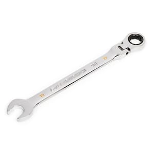 19 mm Metric 90-Tooth Flex Head Combination Ratcheting Wrench