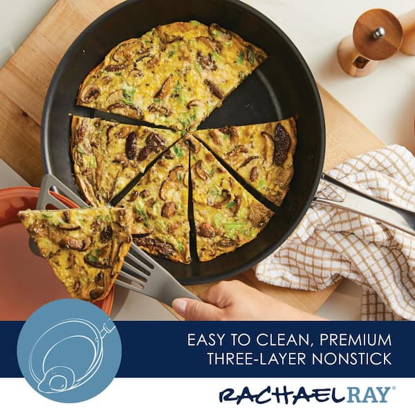 Rachel Ray Cook And Create 12.5 Aluminum Non-stick Skillet Almond
