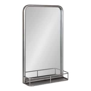 Estero 30.00 in. H x 18.00 in. W Rectangle Metal Framed Silver Mirror
