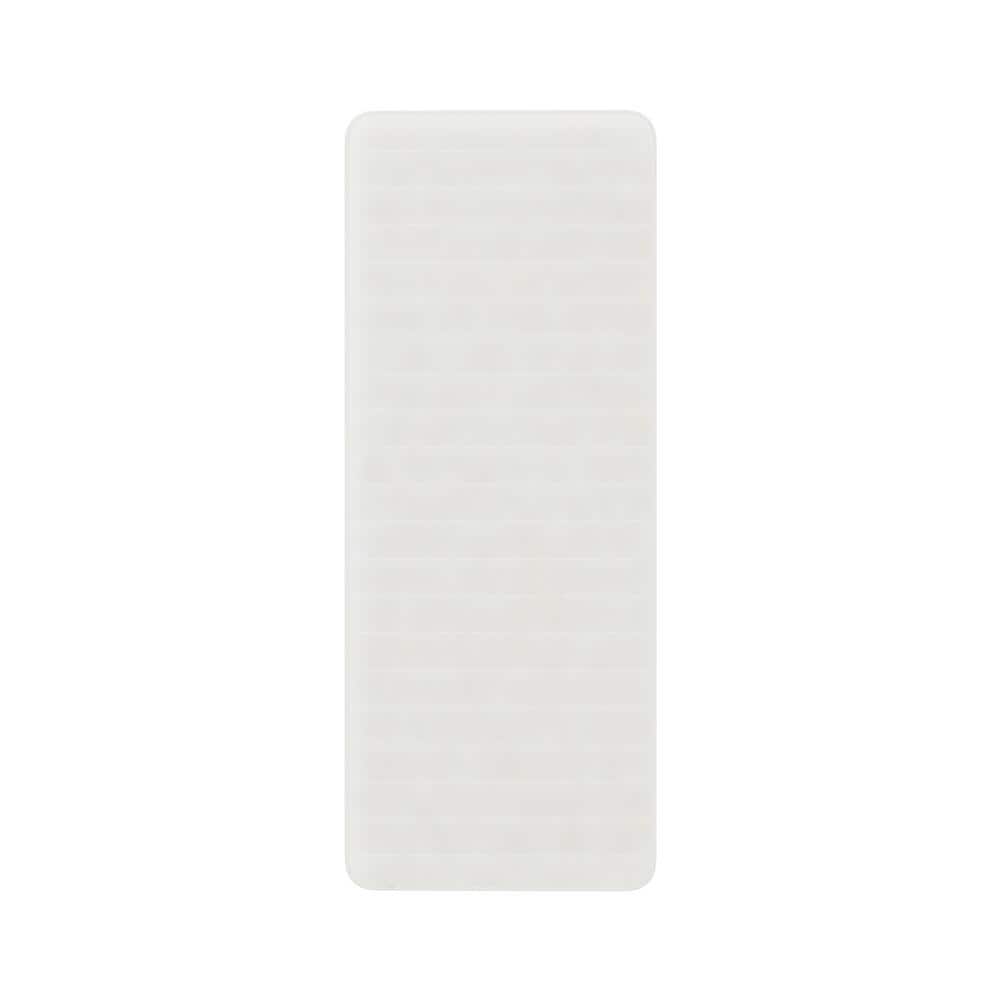 UPC 886511666306 product image for White 24.25 in. x 60 in. Memory Foam Striped Extra Long Bath Mat | upcitemdb.com
