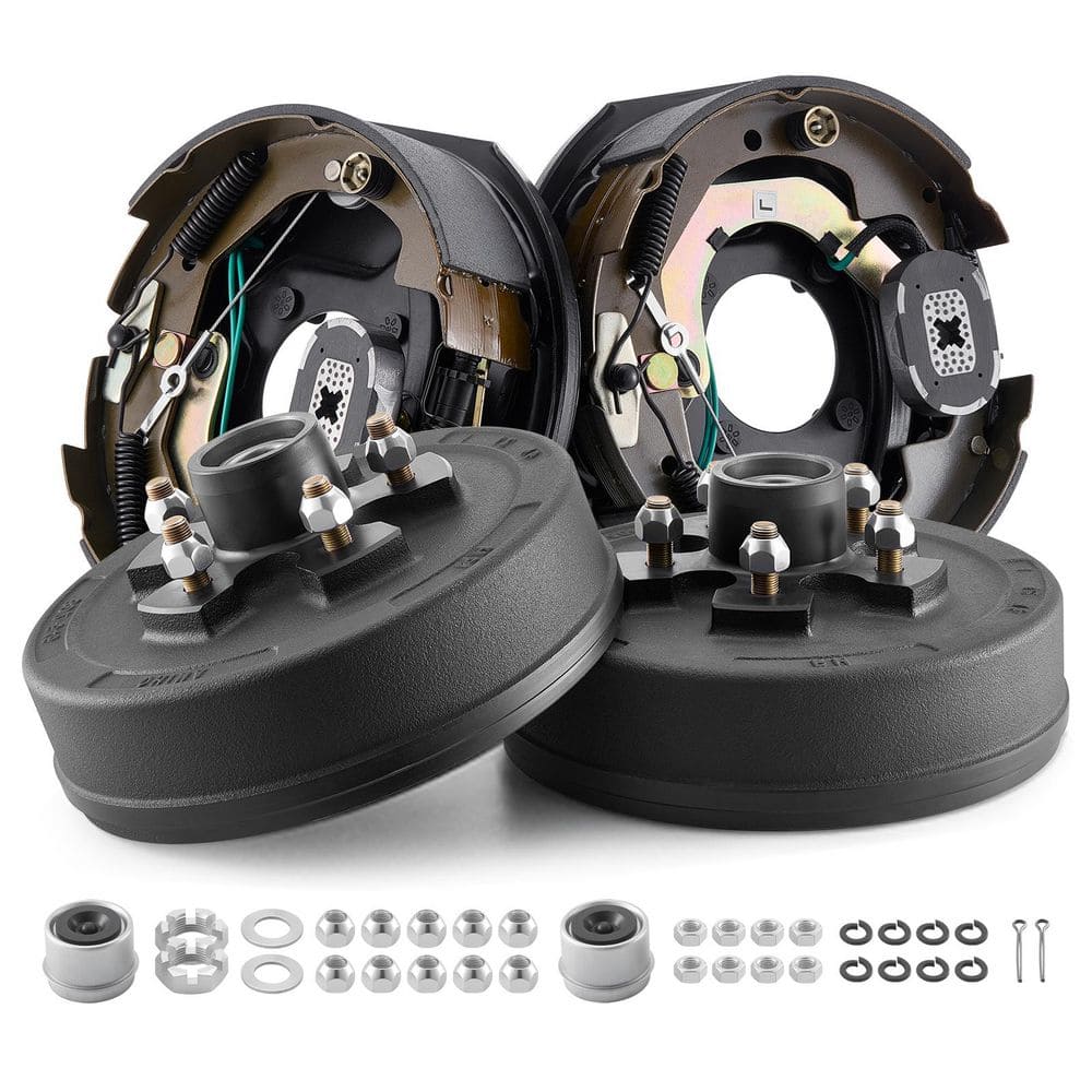 Electric Trailer Brake Assembly, 10 x 2-1/4 in. Pair of Self-Adjusting Brakes for 3500 lbs. Trailer Axle price history on PriceWatchPro