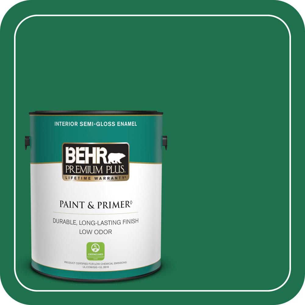 1 gal. #470B-7 Climbing Ivy Semi-Gloss Enamel Low Odor Interior Paint & Primer price history on PriceWatchPro