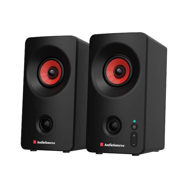 Desktop PC Speakers w/ Bluetooth 5.3, USB-C Plug and Play 2-Channel Stereo Computer Speakers Dual 2 in. Drivers-Black