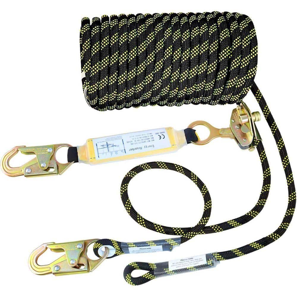KIWDZFU 50 ft. Vertical Lifeline Assembly Polyester Roofing Ropes