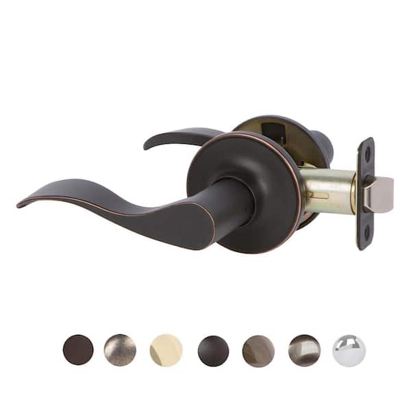 Callan Bennett Edged Oil Rubbed Bronze Hall/Closet Door Lever