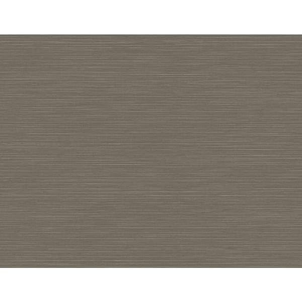 A-Street Prints Moroccan Dark Brown Sisal Textured Vinyl Non-Pasted Repositionable Wallpaper