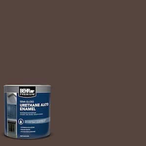 1 qt. #PPF-51 Dark Walnut Semi-Gloss Enamel Urethane Alkyd Interior/Exterior Paint