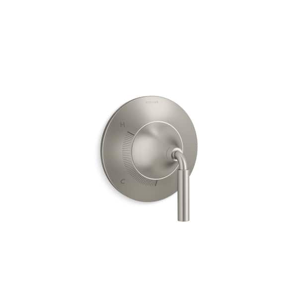 KOHLER Tone 1-Handle Pressure-Balancing Valve Trim in Vibrant Brushed Nickel (Valve Not Included)