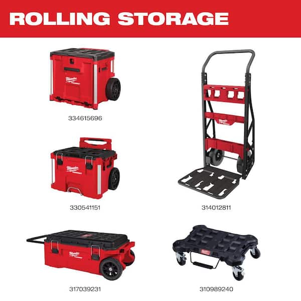 Milwaukee PACKOUT 22 in. Rolling Modular Tool Box Low Profile
