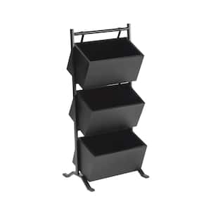 Black Wooden Crate Stand
