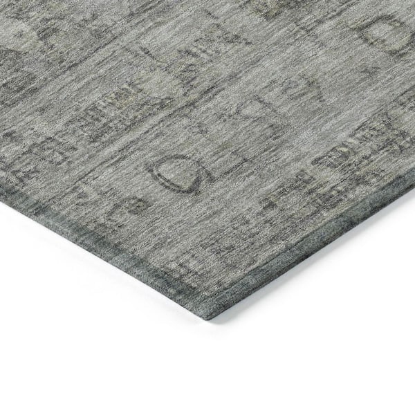 Chantille Machine Washable Indoor/Outdoor Abstract ACN1768 Pewter 5 ft. x 7 ft. 6 in. Area Rug