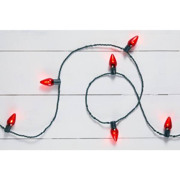 Home Accents Holiday 25L Red C9 LED Steady Lit TY4171915R, 44 OFF