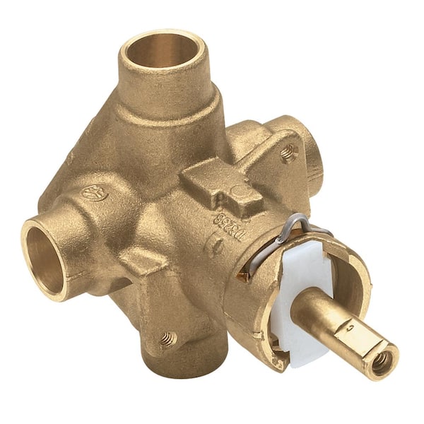Eva Single-Handle 1-Spray Posi-Temp Tub and Shower Faucet with Eco-Performance in Brushed Nickel (Valve Included)