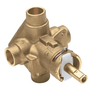Eva Posi-Temp Single-Handle 1-Spray Shower Faucet in Oil Rubbed Bronze (Valve Included)