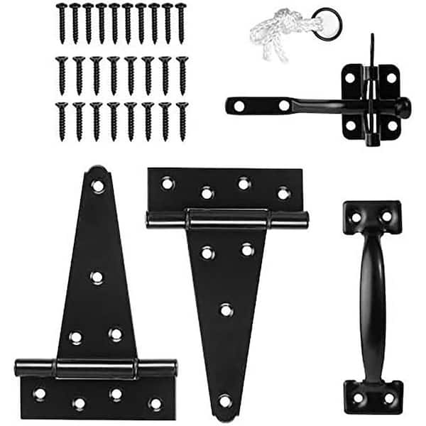 String Hinge Heavy Duty Gate Latch Door Handle Kit Self-Closing Pull String ...