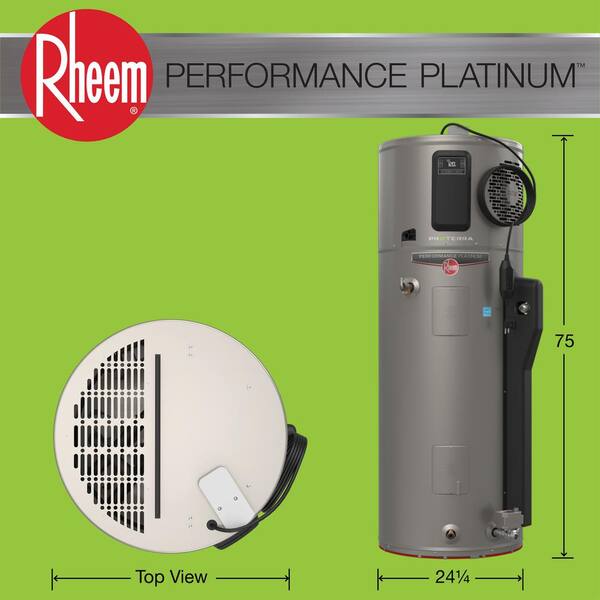Rheem ProTerra 80 Gal. Tall 0-Watt Element Residential Electric Water Heater  w/Leak Detection, Auto Shutoff u0026 10-Year Warranty XE80T10HMS00U0 - The Home  Depot
