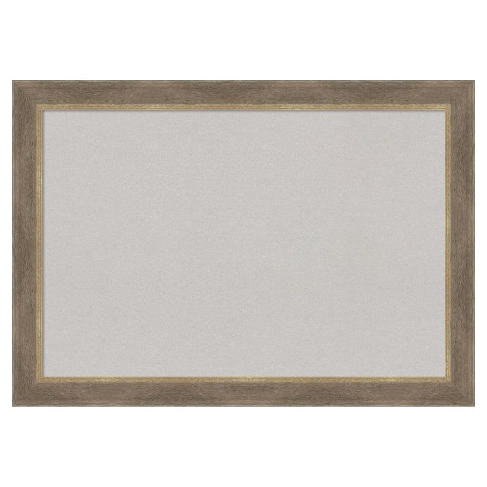 Driftwood Tan 41 in. x 29 in. Wood Framed Grey Cork Memo Board price history on PriceWatchPro